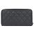 Cartera larga de piel de becerro granulada negra Chanel Negro - vista 2