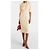 Sportmax Midi-Kleid mit V-Ausschnitt in Blassgelb Beige - Ansicht 2