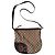 Bolso de hombro de lona con monograma Gucci Castaño Roja Beige Verde