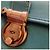 Borsa a tracolla in pelle Burberry Turchese - vista 15