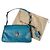 Borsa a tracolla in pelle Burberry Turchese - vista 6