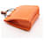 Hermès Hermes Sac Orange Feu Gold Charm Accesorio Castaño Naranja  - vista 6