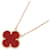 Vintage Alhambra Halskette Van Cleef & Arpels Rot Golden  - Ansicht 1