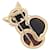 Van Cleef & Arpels Cat Brooch Brown Black Golden  - view 3