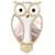 Van Cleef & Arpels Lucky Animals Owl Clip Brooch Black White Golden  - view 2