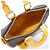 Louis Vuitton Monogram Macassar Keepall Bandoulière 25cm Borsa Boston Marrone D'oro Giallo - vista 5