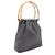 Borsa a tracolla Gucci Bamboo motivo GG Blu navy - vista 2