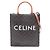 Céline Celine Small Vertical Cabas Triomphe Borsa Tote 2-Way Marrone Nero Bianco