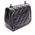 Borsa a tracolla Chanel Mini Matelassé in agnello Nero - vista 2