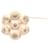 Spilla Chanel Coco Mark Bianco D'oro - vista 2