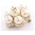 Spilla Chanel Coco Mark Bianco D'oro - vista 7