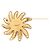 Spilla fiore logo Coco di Chanel D'oro - vista 2