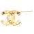 Spilla Chanel Coco Mark placcata oro D'oro - vista 2