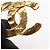 Spilla Chanel Coco Mark placcata oro D'oro - vista 5