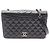 Borsa a tracolla Chanel Matelassé in agnello nero