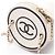 Bolso de hombro pequeño vanity Chanel Matelassé Coco Mark Negro Blanco - vista 9