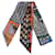 Hermès Sciarpa Twilly Pantin City Hermes Nero Multicolore