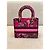 Borsa Christian Dior Lady D-Lite Mini Toile de Jouy Voyage - Rosa Multicolore - vista 2