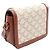 Céline Bolso de Hombro Celine Teen Triomphe Castaño Blanco Beige - vista 2