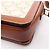 Céline Bolso de Hombro Celine Teen Triomphe Castaño Blanco Beige - vista 5