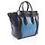 Céline Borsa Tote Celine Luggage Micro Shopper Nero Blu Blu navy - vista 2