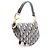 Borsa Christian Dior Dior Saddle Bag Mini Oblique Jacquard Beige Blu navy - vista 2