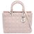 Bolsa 2-way Christian Dior Dior Lady Large Cannage Rosa