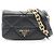 Bolsa de ombro 2-Way em couro acolchoado Prada Preto