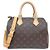 Borsa Boston Louis Vuitton Monogram Speedy Bandoulière Marrone