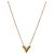 Collana Essential V LOUIS VUITTON Oro M61083 LV Auth bs36156 D'oro
