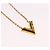 Collana Essential V LOUIS VUITTON Oro M61083 LV Auth bs36156 D'oro - vista 3