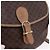 Céline Borsa a Spalla CELINE Macadam Canvas PVC Pelle Marrone Oro Auth BA14313 D'oro - vista 18