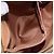 Céline Borsa a Spalla CELINE Macadam Canvas PVC Pelle Marrone Oro Auth BA14313 D'oro - vista 23