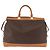 Céline CELINE Borsa Boston in Tela Macadam PVC Pelle Marrone Oro Auth bs36062 D'oro - vista 2