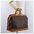 Céline CELINE Borsa Boston in Tela Macadam PVC Pelle Marrone Oro Auth bs36062 D'oro - vista 25