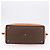 Céline CELINE Borsa Boston in Tela Macadam PVC Pelle Marrone Oro Auth bs36062 D'oro - vista 5
