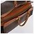 Céline CELINE Borsa Boston in Tela Macadam PVC Pelle Marrone Oro Auth bs36062 D'oro - vista 7