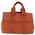 Hermès Borsa HERMES Valparaiso PM in tela e pelle Arancione Argento Auth BA14369 - vista 3