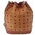 Borsa a tracolla MCM Vicetos in pelle marrone oro Auth bs35784 D'oro - vista 3