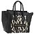 Céline Borsa CELINE Luggage in tela nero e oro Auth 191825V D'oro