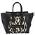 Céline Borsa CELINE Luggage in tela nero e oro Auth 191825V D'oro - vista 13