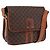 Céline Borsa a tracolla CELINE Macadam Canvas PVC Pelle Marrone Oro Auth ka5281 D'oro