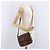 Céline Borsa a tracolla CELINE Macadam Canvas PVC Pelle Marrone Oro Auth ka5281 D'oro - vista 25