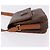 Céline Borsa a tracolla CELINE Macadam Canvas PVC Pelle Marrone Oro Auth ka5281 D'oro - vista 4