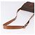 Céline Borsa a tracolla CELINE Macadam Canvas PVC Pelle Marrone Oro Auth ka5281 D'oro - vista 7
