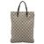 Borsa GUCCI GG Supreme in PVC Beige Argento 117551 Auth 192245 - vista 3