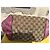 Gucci Borsa Boston in tela monogramma con charm a cuore Rosa Beige - vista 4