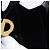 Céline Borsa a tracolla CELINE in pelle nera e oro Auth bs36066A Nero D'oro - vista 22