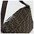 FENDI Zucca Canvas Mamma Baguette Borsa a tracolla Marrone Nero Auth 192302V - vista 6