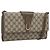 Borsa a Spalla GUCCI GG Supreme PVC Beige Oro Auth BA14372 D'oro